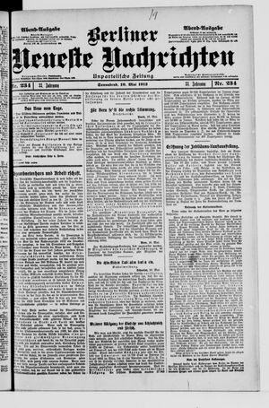 Berliner Neueste Nachrichten vom 10.05.1913
