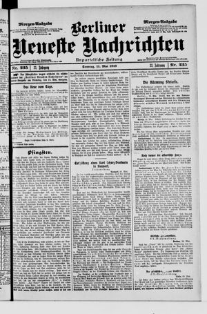 Berliner Neueste Nachrichten vom 11.05.1913