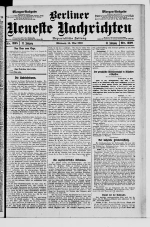 Berliner Neueste Nachrichten vom 14.05.1913