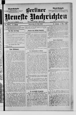 Berliner Neueste Nachrichten vom 15.05.1913