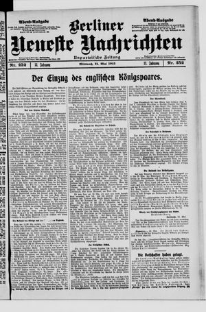 Berliner Neueste Nachrichten vom 21.05.1913