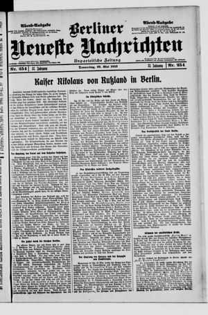 Berliner Neueste Nachrichten vom 22.05.1913