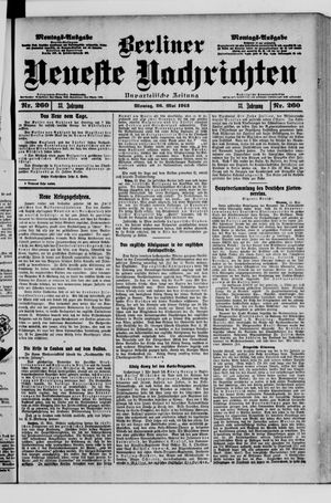 Berliner Neueste Nachrichten vom 26.05.1913