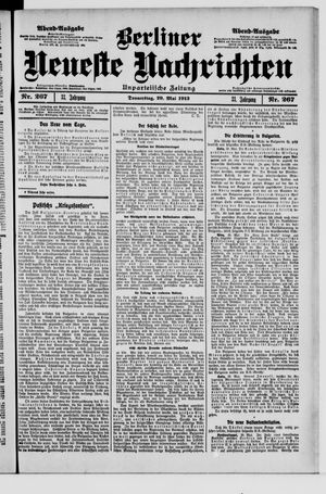 Berliner Neueste Nachrichten vom 29.05.1913