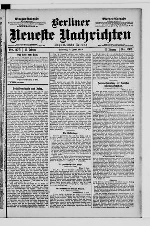 Berliner Neueste Nachrichten vom 03.06.1913