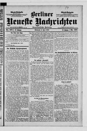Berliner Neueste Nachrichten vom 04.06.1913