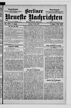 Berliner Neueste Nachrichten vom 06.06.1913