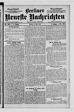 Berliner Neueste Nachrichten vom 13.06.1913