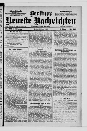 Berliner Neueste Nachrichten vom 13.06.1913