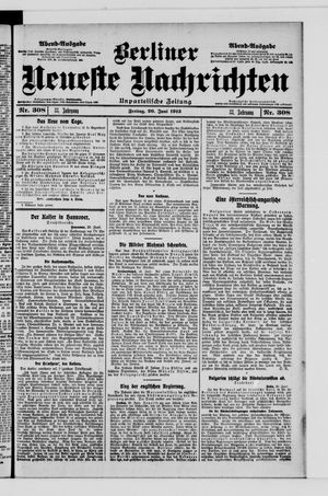 Berliner Neueste Nachrichten vom 20.06.1913