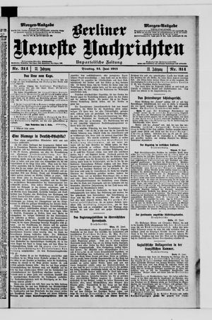 Berliner Neueste Nachrichten vom 24.06.1913
