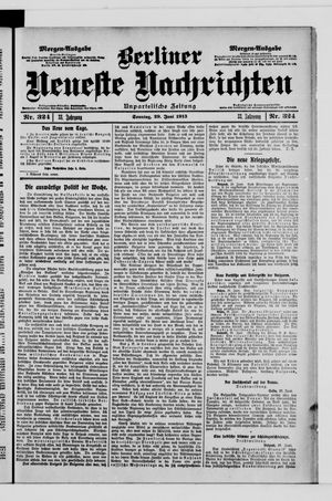 Berliner Neueste Nachrichten vom 29.06.1913