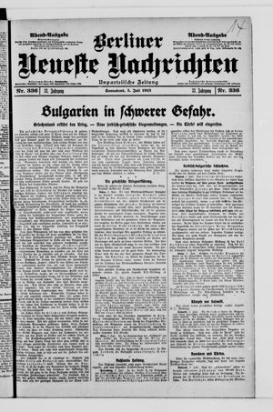 Berliner Neueste Nachrichten vom 05.07.1913