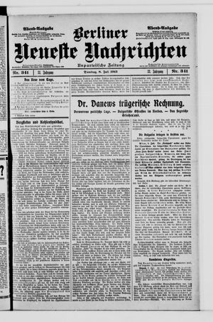 Berliner Neueste Nachrichten vom 08.07.1913
