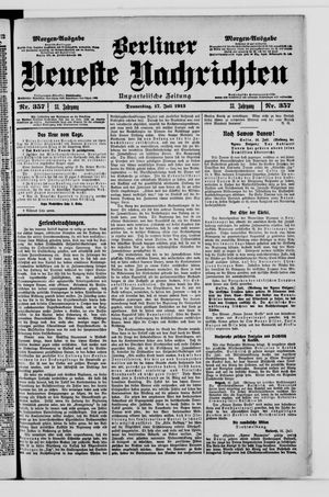 Berliner Neueste Nachrichten vom 17.07.1913