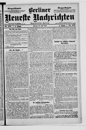 Berliner Neueste Nachrichten on Jul 25, 1913