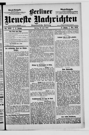 Berliner Neueste Nachrichten on Jul 25, 1913