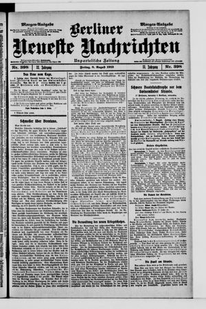 Berliner Neueste Nachrichten vom 08.08.1913