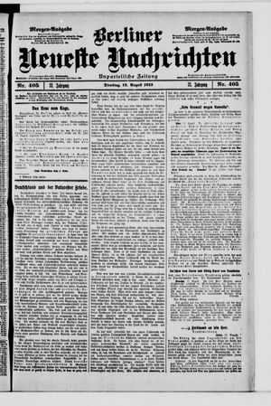Berliner Neueste Nachrichten vom 12.08.1913
