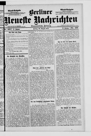 Berliner Neueste Nachrichten vom 22.08.1913