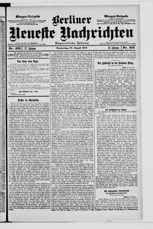 Berliner Neueste Nachrichten vom 28.08.1913