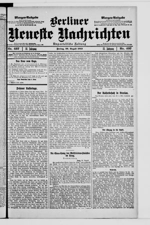 Berliner Neueste Nachrichten vom 29.08.1913