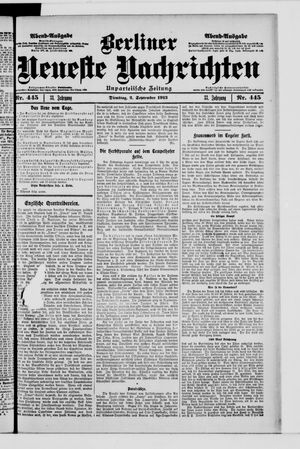 Berliner Neueste Nachrichten vom 02.09.1913