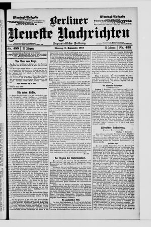 Berliner Neueste Nachrichten vom 08.09.1913