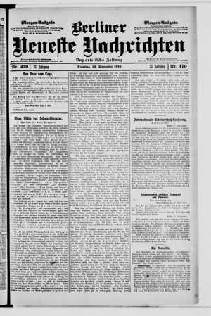 Berliner Neueste Nachrichten vom 16.09.1913