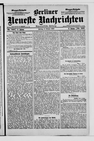 Berliner Neueste Nachrichten vom 03.10.1913