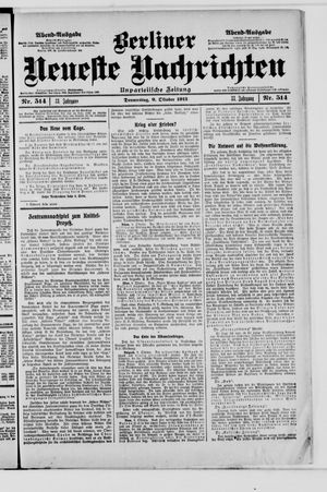 Berliner Neueste Nachrichten vom 09.10.1913