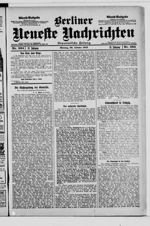 Berliner Neueste Nachrichten vom 20.10.1913