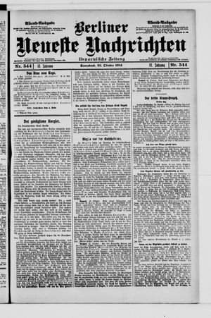 Berliner Neueste Nachrichten vom 25.10.1913