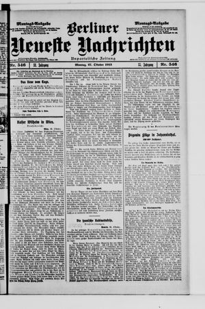 Berliner Neueste Nachrichten vom 27.10.1913