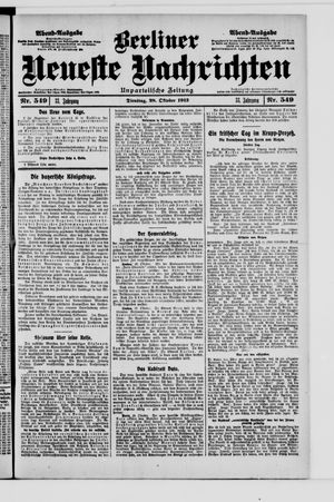 Berliner Neueste Nachrichten vom 28.10.1913