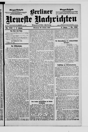 Berliner Neueste Nachrichten vom 29.10.1913