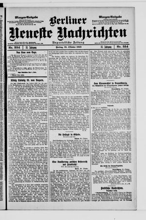 Berliner Neueste Nachrichten vom 31.10.1913