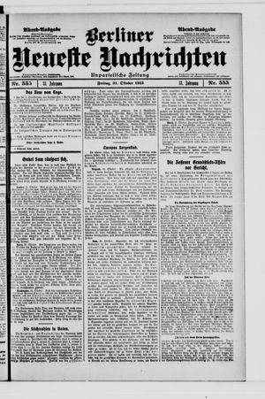 Berliner Neueste Nachrichten vom 31.10.1913