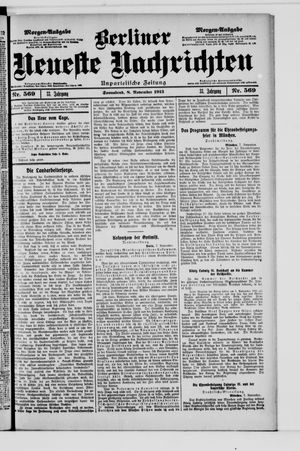Berliner Neueste Nachrichten vom 08.11.1913