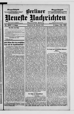 Berliner Neueste Nachrichten vom 29.11.1913