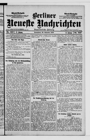 Berliner Neueste Nachrichten on Nov 29, 1913