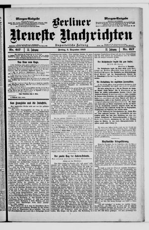 Berliner Neueste Nachrichten vom 05.12.1913