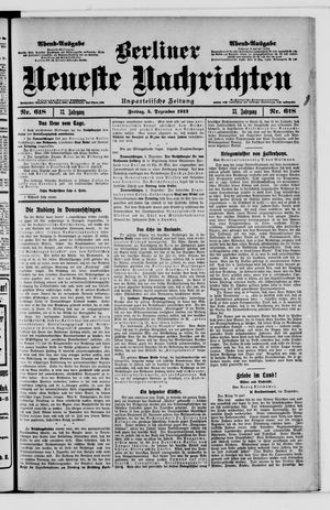 Berliner Neueste Nachrichten vom 05.12.1913