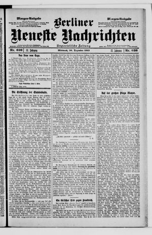 Berliner Neueste Nachrichten vom 10.12.1913