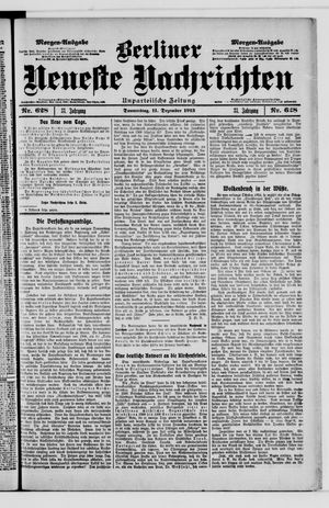 Berliner Neueste Nachrichten vom 11.12.1913