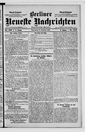 Berliner Neueste Nachrichten vom 11.12.1913