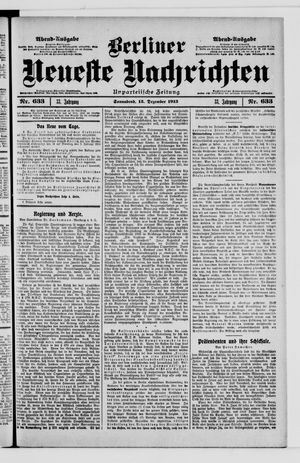 Berliner Neueste Nachrichten vom 13.12.1913