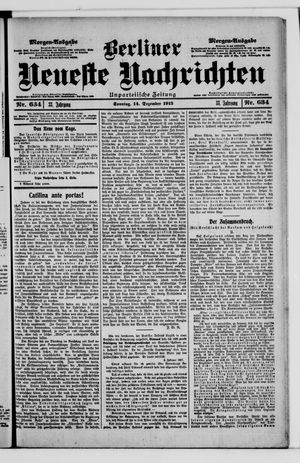 Berliner Neueste Nachrichten vom 14.12.1913
