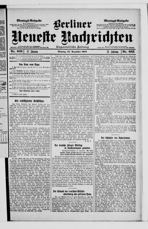 Berliner Neueste Nachrichten vom 15.12.1913