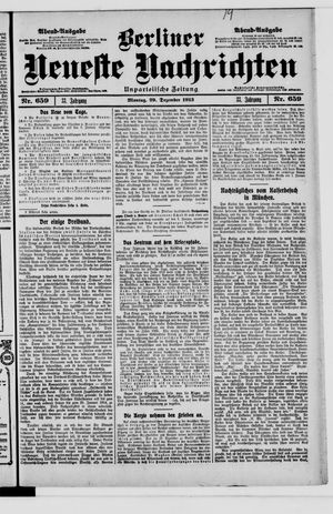 Berliner Neueste Nachrichten vom 29.12.1913